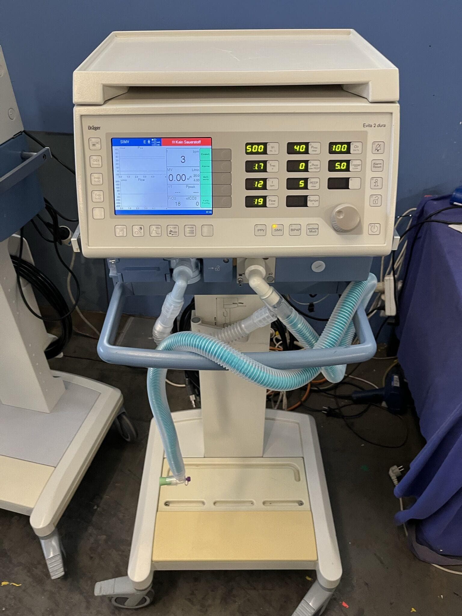 DRAGER Evita 2 Dura Anesthesia ventilator