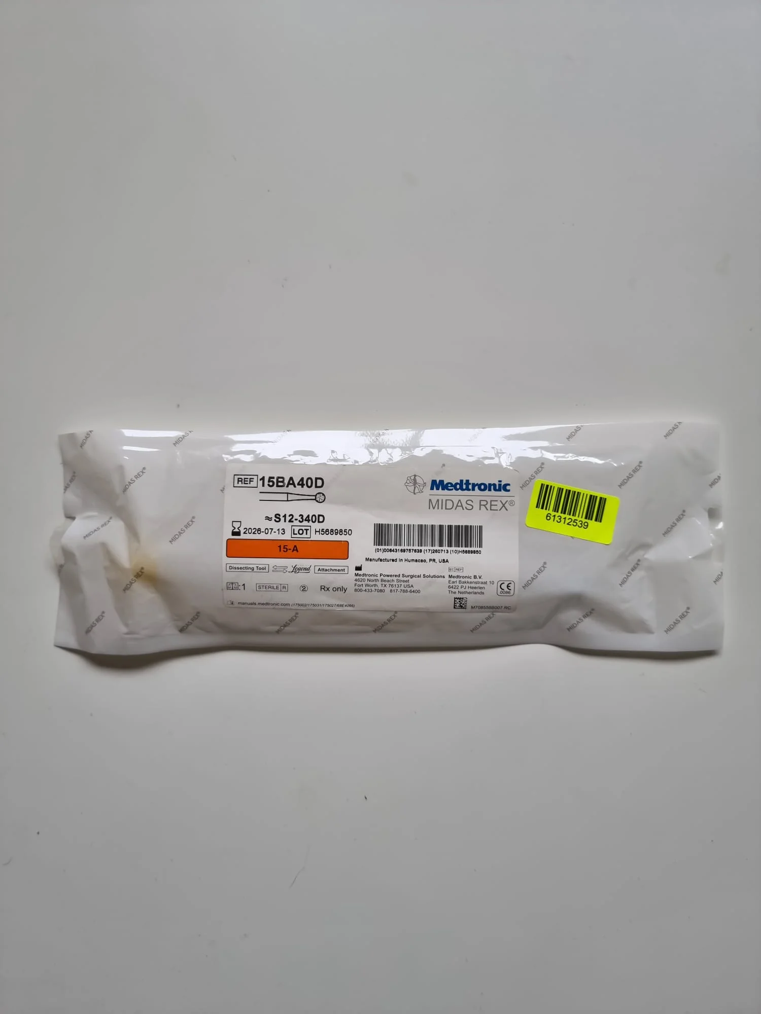 MEDTRONIC 15BA40D Surgical Accessories