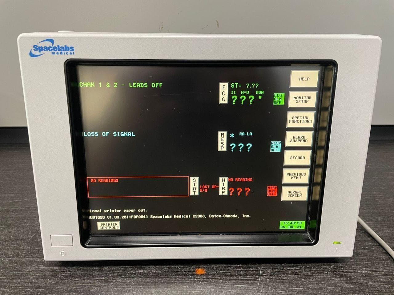 SPACELABS HEALTHCARE Ultraview 90369 Patient monitor
