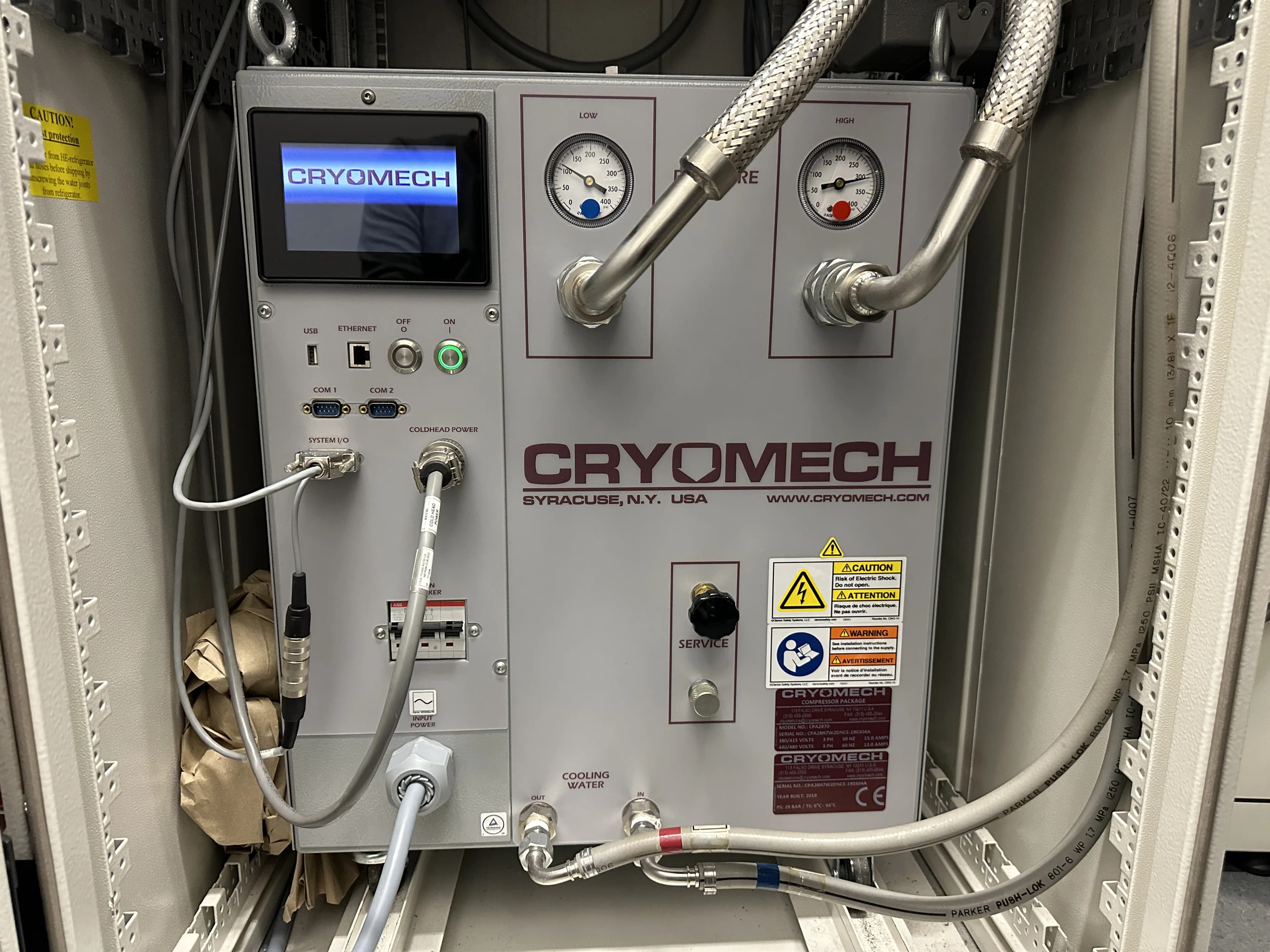 CRYOMECH CPA2870 MRI compressor