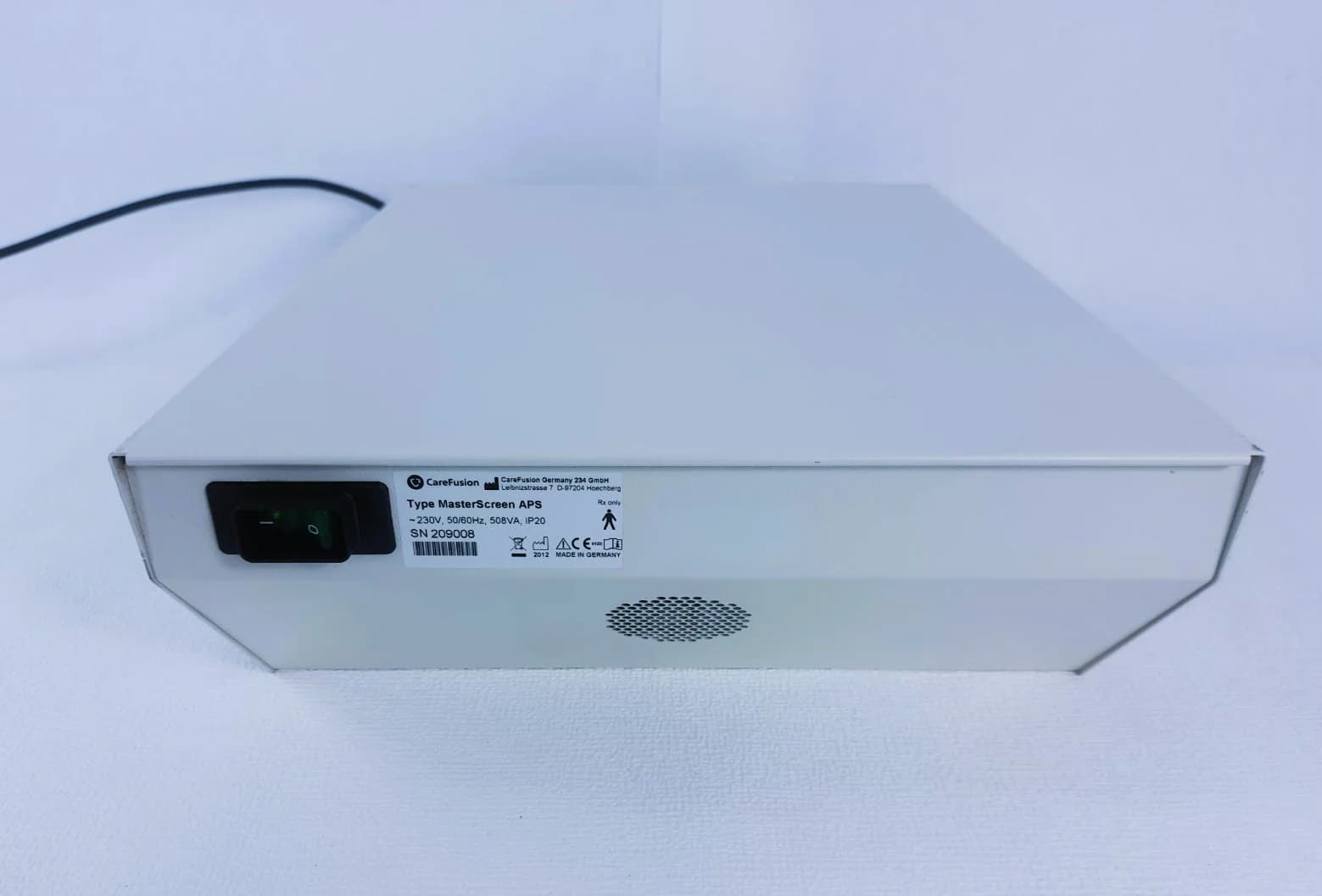 CAREFUSION MasterScreen APS Anesthesiology equipment accessories