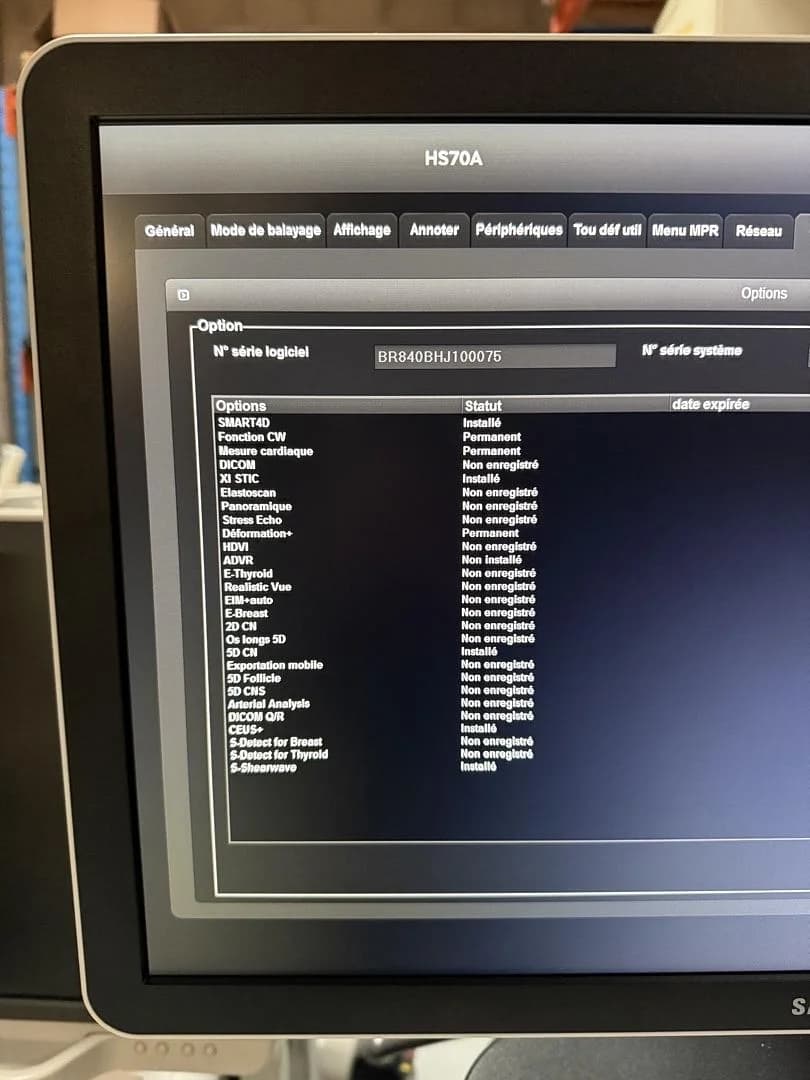 SAMSUNG HS70A Ultrasound Machine