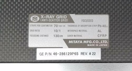 GE P/N 46-286129P65 Angiography machine part