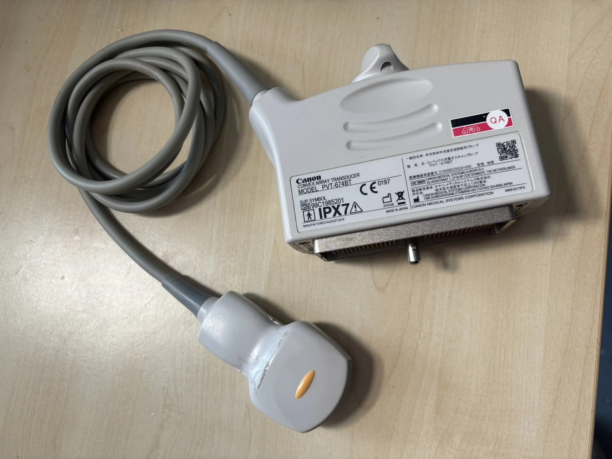 CANON PVT-674BT Convex Probe