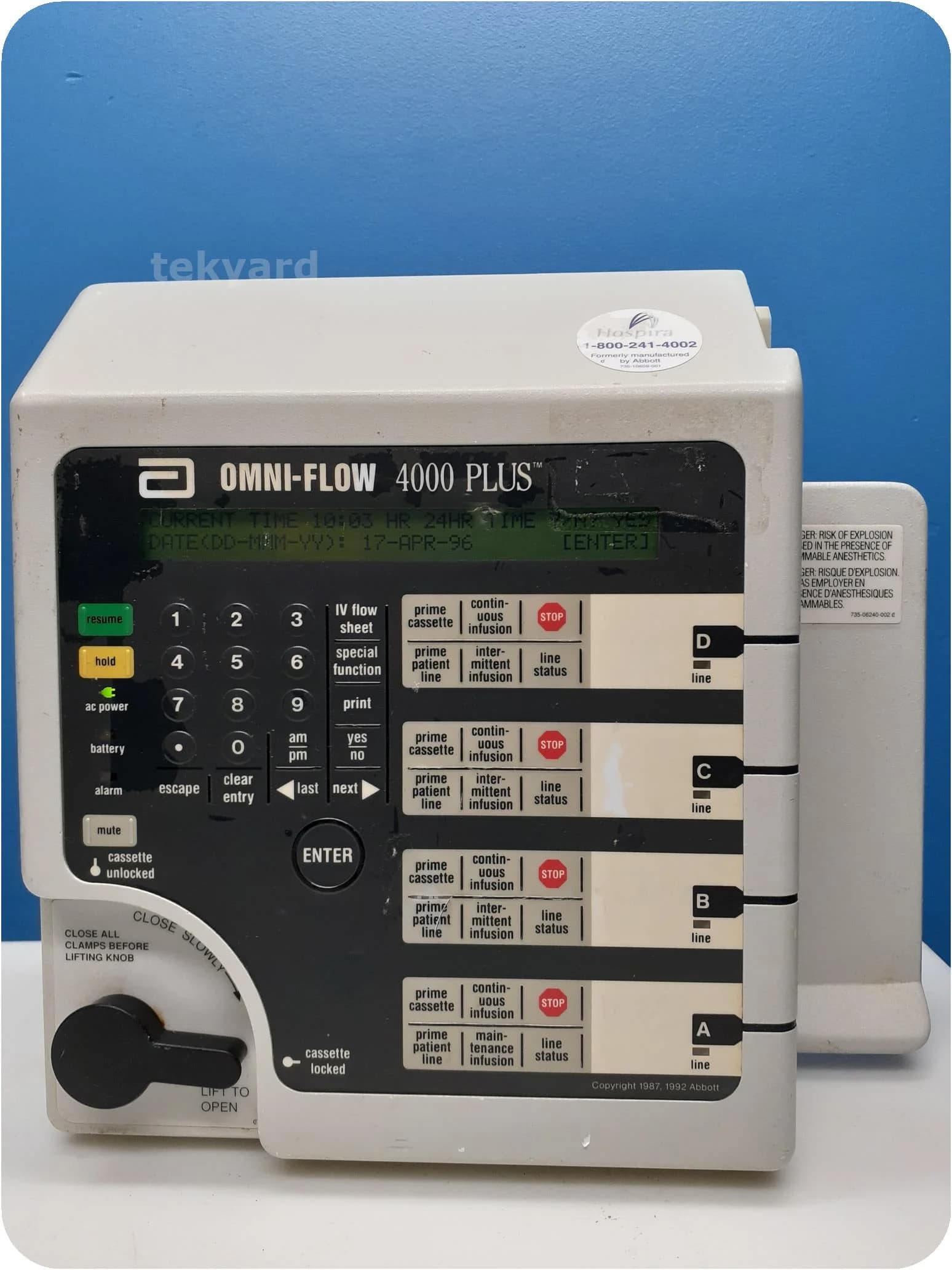ABBOTT Omni-Flow 4000 Plus IV infusion pump