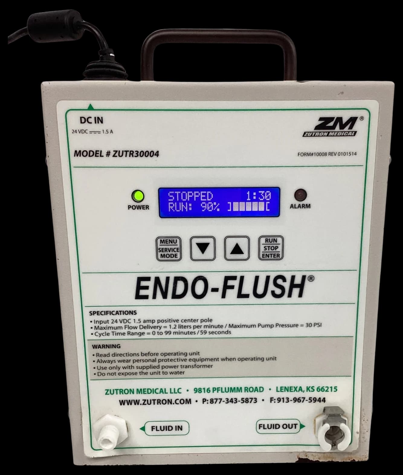 ZUTRON Endo-Flush Endoscopy irrigation pump