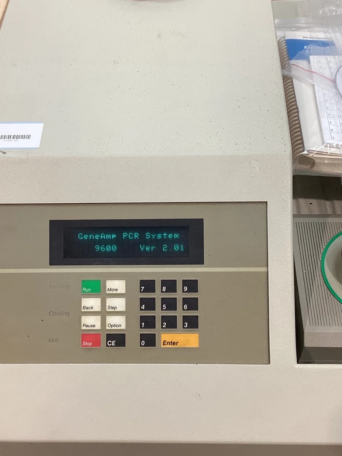 PERKIN ELMER GeneAmp PCR System 9600 PCR Thermal Cycler
