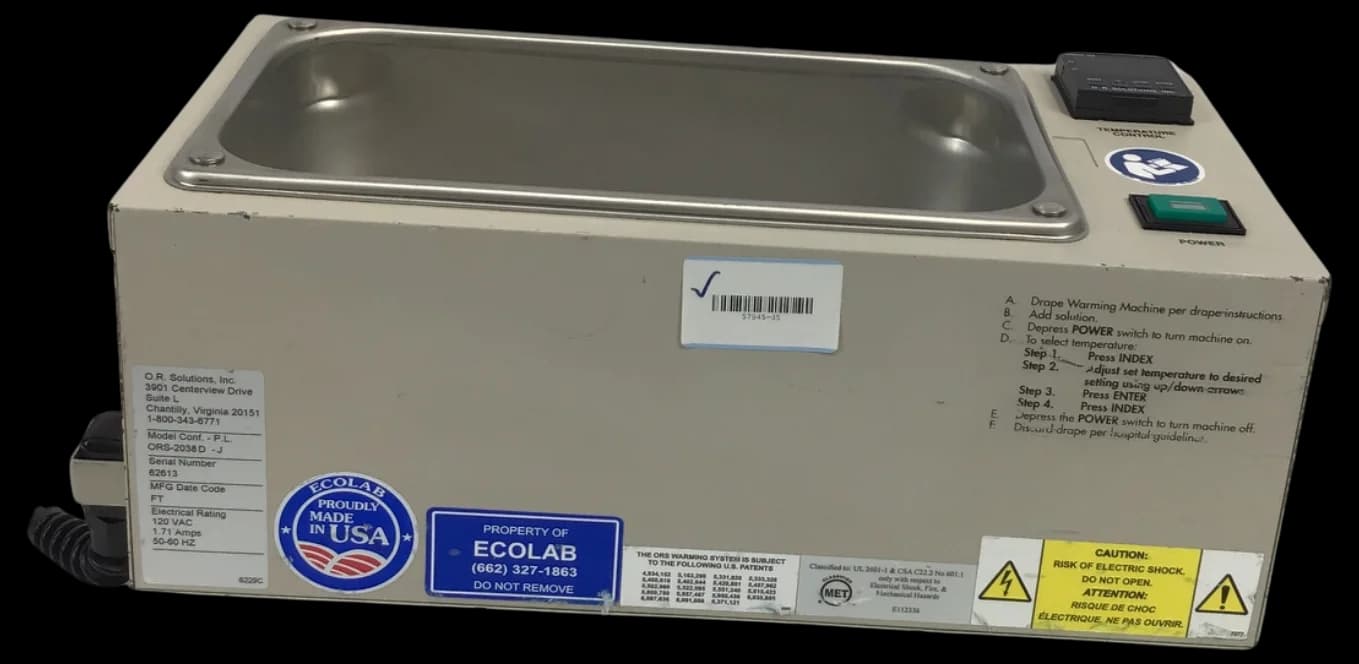 O.R. SOLUTIONS ORS-2038D Blanket & Solution Warmer