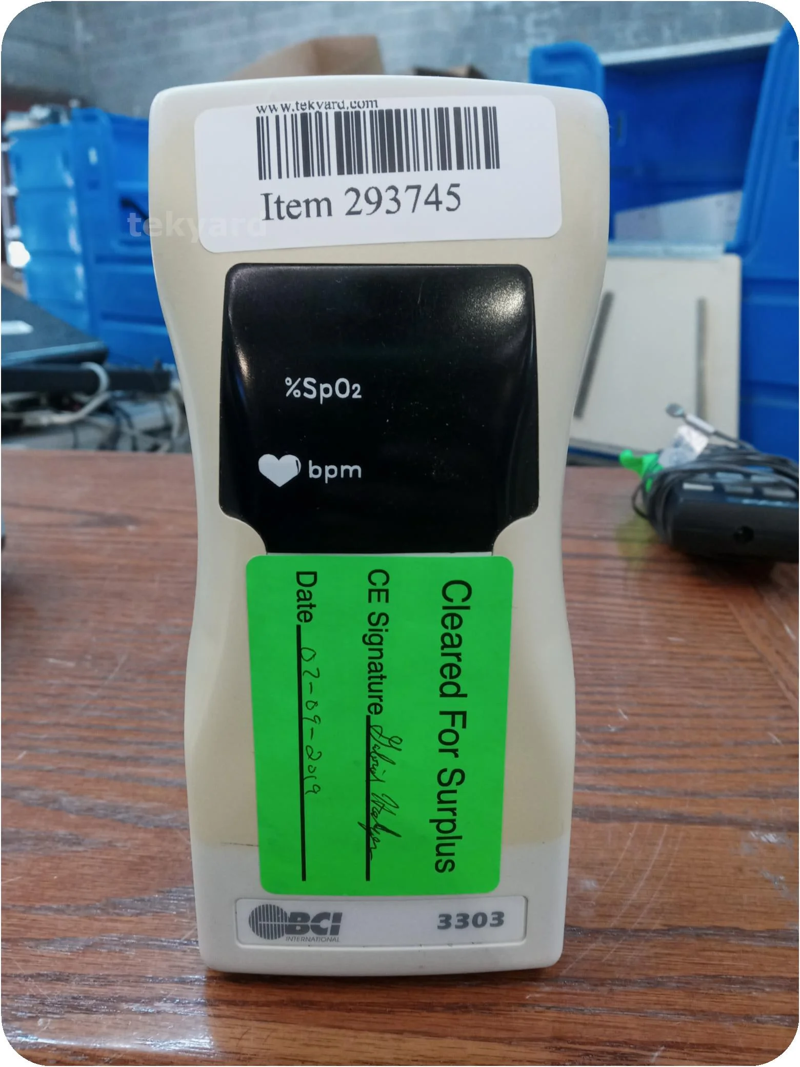 BCI 3303 Pulse oximeter