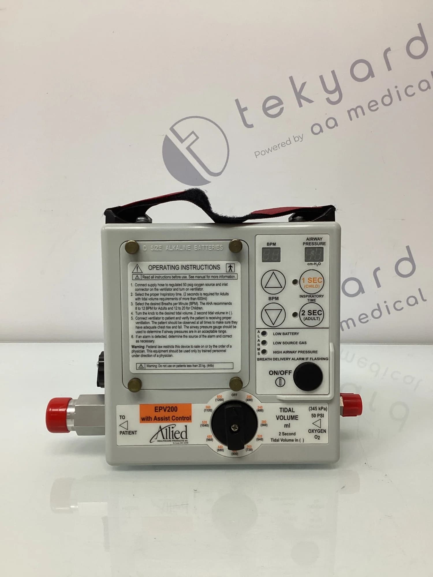 ALLIED HEALTHCARE EPV200 Anesthesia ventilator