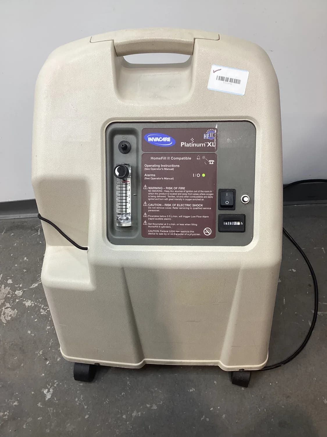 INVACARE Platinum XL Oxygen Concentrator