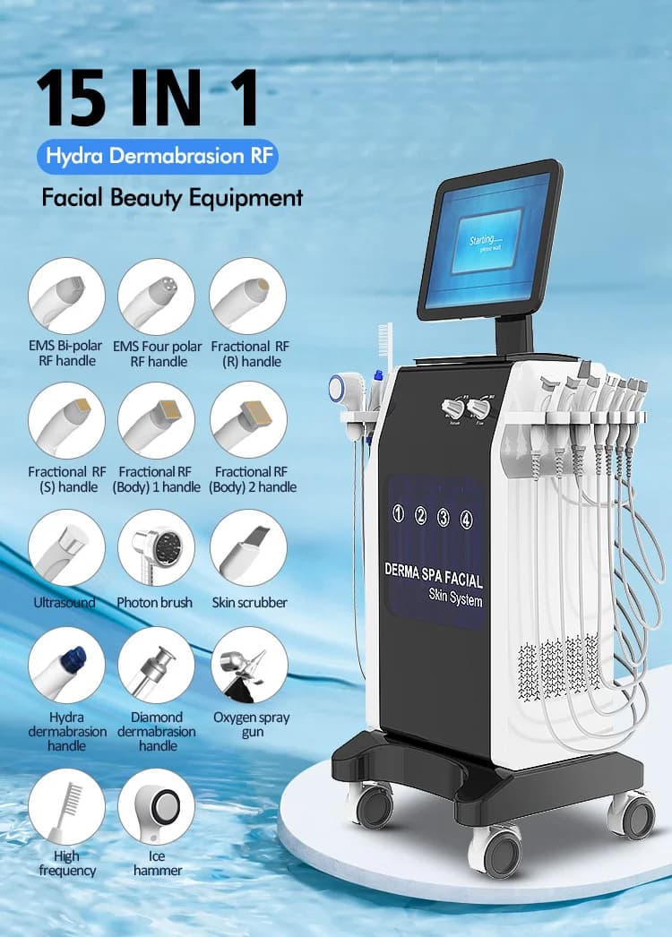 HEBEI TUOSITE 15 in 1 Hydra Dermabrasion Face-lift Machine