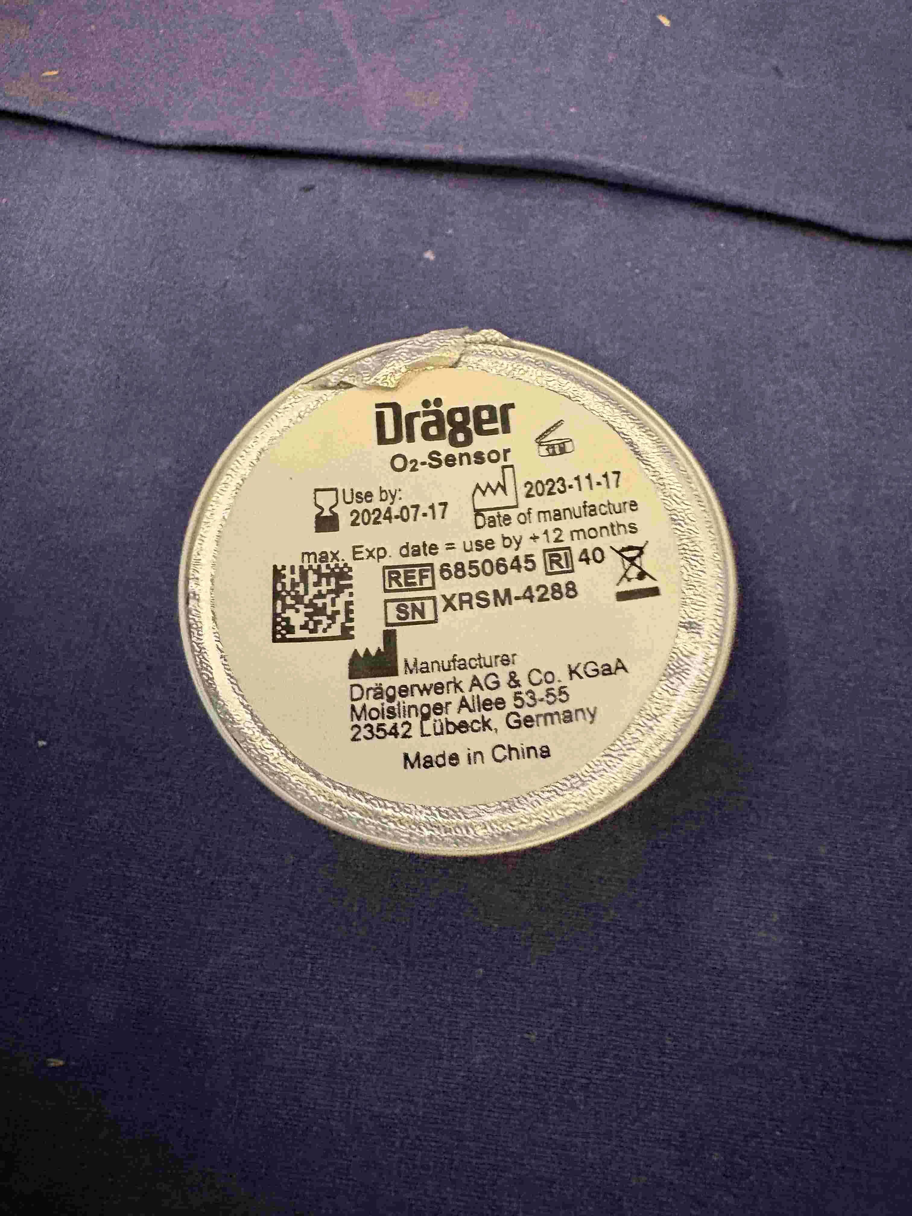 DRAGER 6850845 Anesthesiology equipment accessories