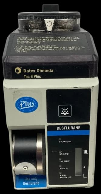 DATEX-OHMEDA Tec 6 Plus Desflurane Vaporizer