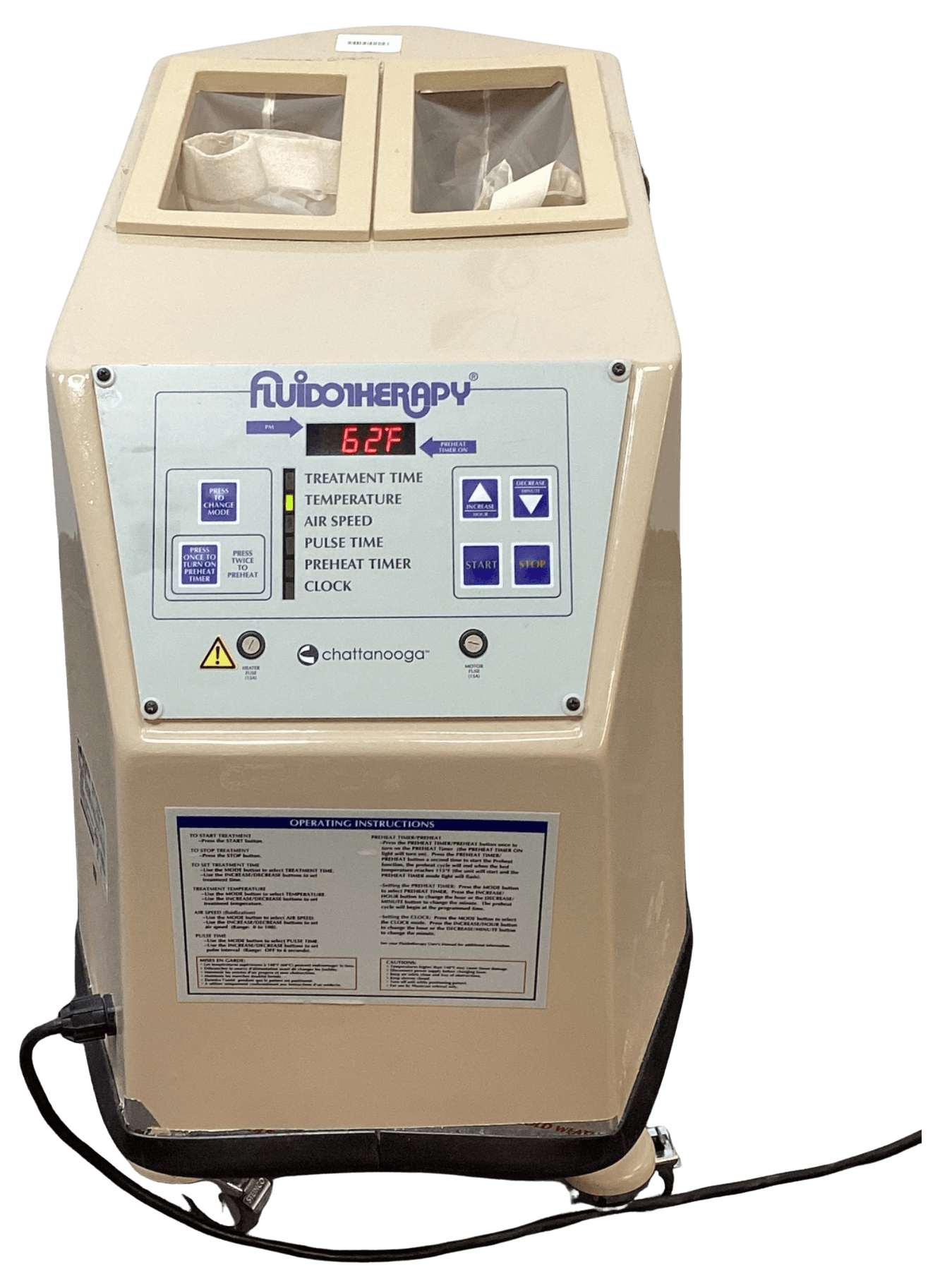CHATTANOOGA FLU115D Colon hydrotherapy unit