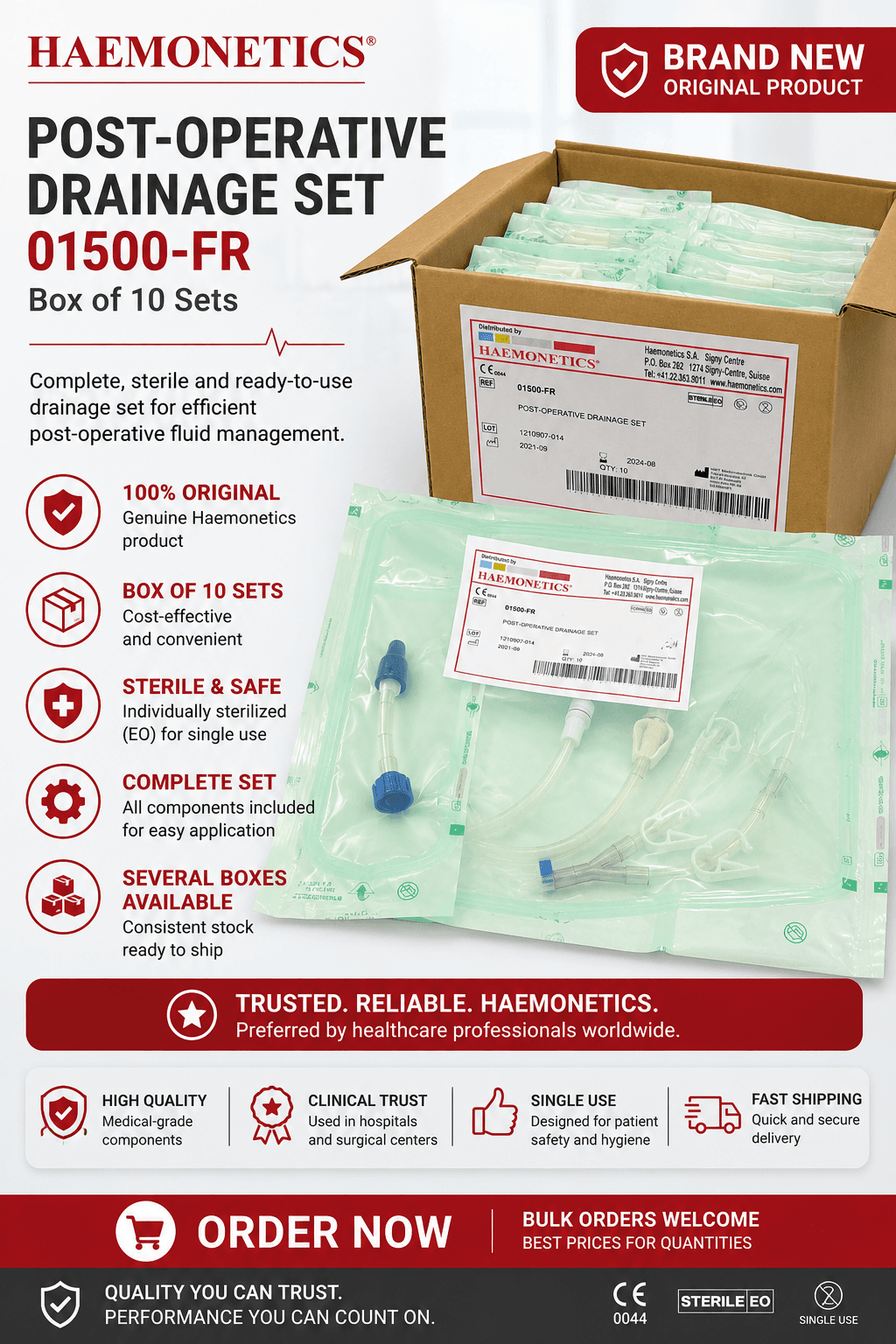 HAEMONETICS 01500-FR Surgical supplies