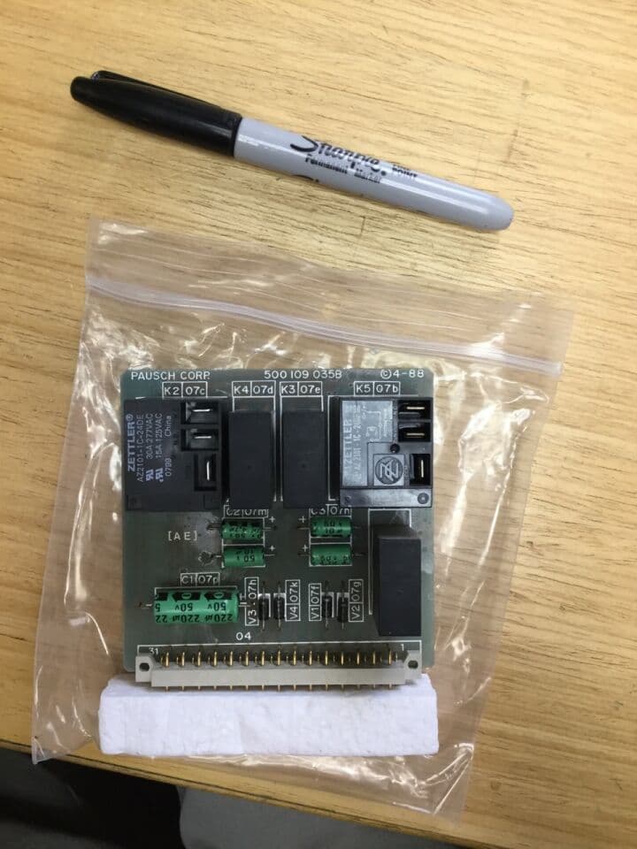 For Sale PAUSCH 500 109 035 B Relay ckt board