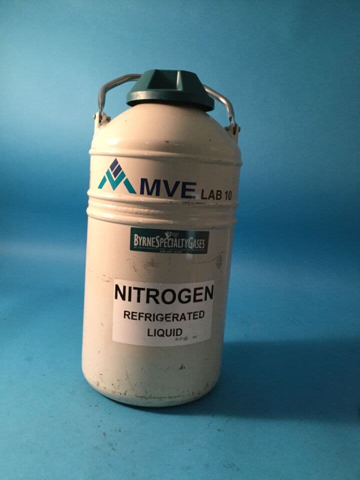 For Sale BYRNES SPECAILTY GASES MVE Lab 10 NItrogen Tank