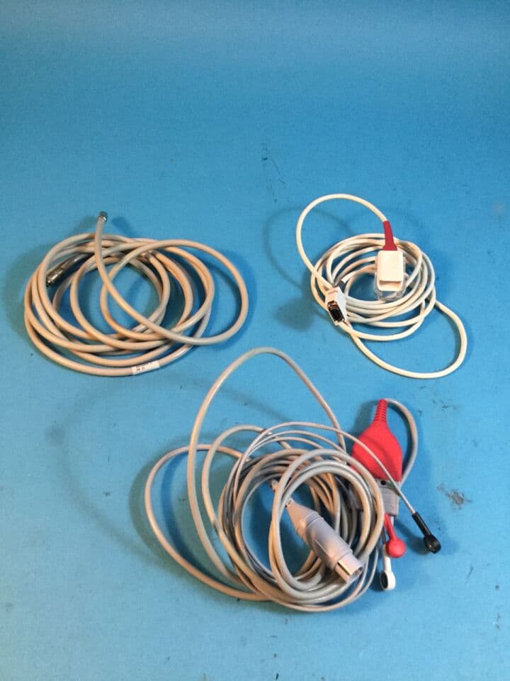 For Sale DATASCOPE Patient Cable Lead set: 0012-00-1261-09 Rev J Massimo Pulse Extension cable NIBP hose 0683-04-0004 Rev J 09 31