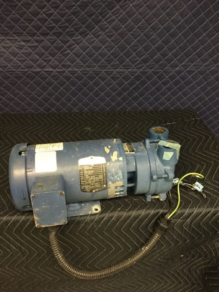 For Sale STERIS Booster pump: Water pump Cat# 502131 HP: 2 Volts: 208-230/460 3 phase 2.7-5.7 Amp RPM 3450 Removed from a good working system.