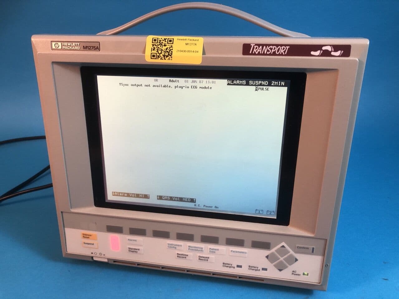 For Sale HEWLETT PACKARD M1277A Patient Monitor