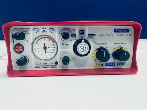 For Sale SMITHS Pneupac Parapac Plus 310 Transport Ventilator