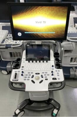 For Sale GE VIVID T9 CARDIAC ULTRASOUND SYTEM WITH M5SC-RS Cardiac Ultrasound