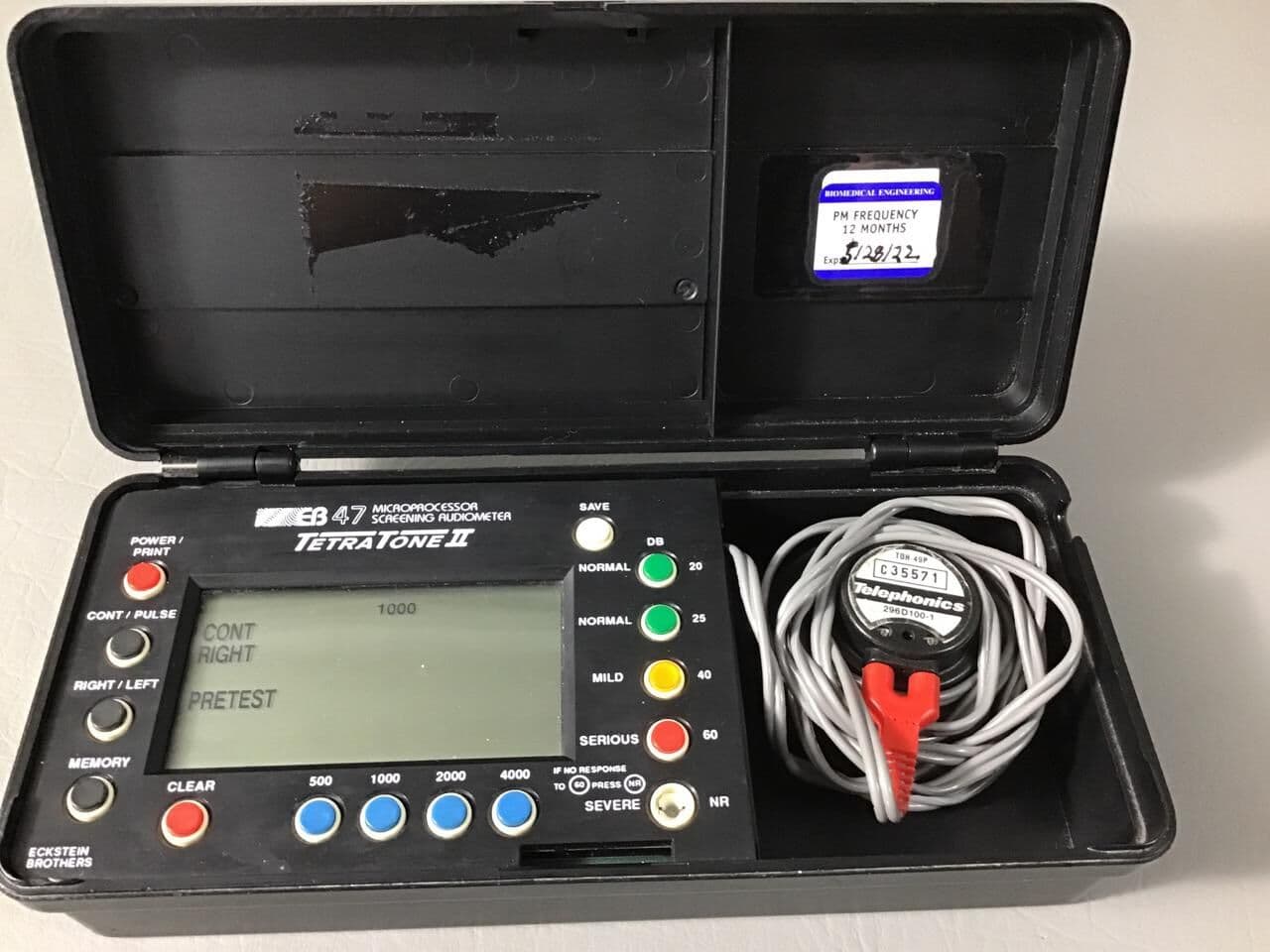 For Sale ECKSTEIN BROS EB-47 Tetratone II Audiometer