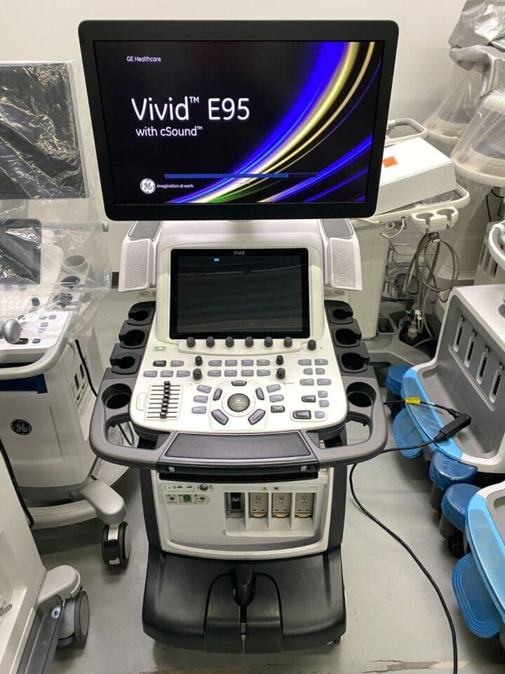 For Sale GE Vivid E95 V206 Cardio Vascular Ultrasound System - Biomed Certified