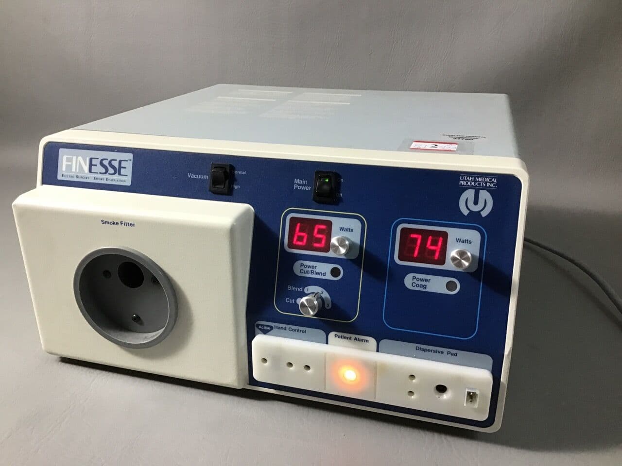For Sale UTAH MEDICAL PRODUCTS ESU-100 Finesse Electro Surgical & Smoke Evacuation Unit