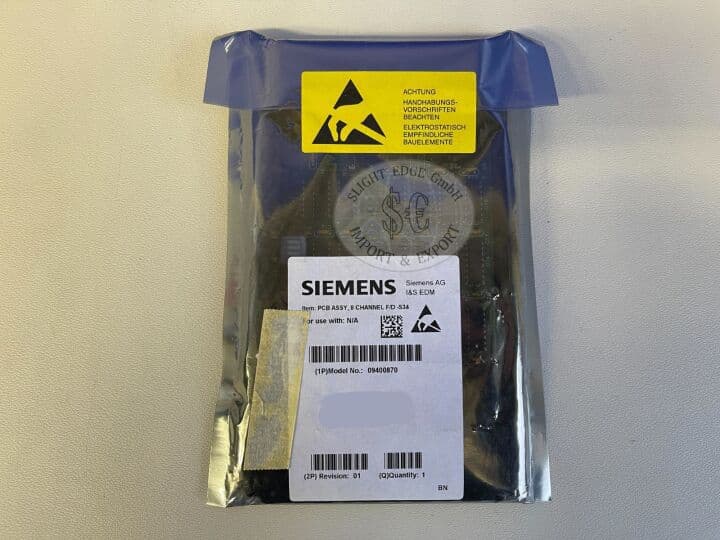 For Sale SIEMENS ARTISTE 8 Channel F/D-S34 Board Linear Accelerator Parts P/N 9400870