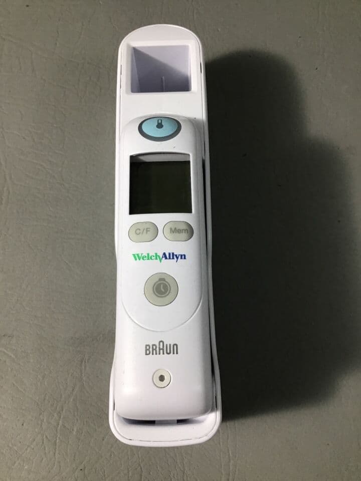 For Sale WELCHALLYN/BRAUN Wall Mount for Digital Ear Thermometer: Welch Allyn / Braun Pro 6000 Digital Ear Thermometer Includes Wall Mount and new batter
