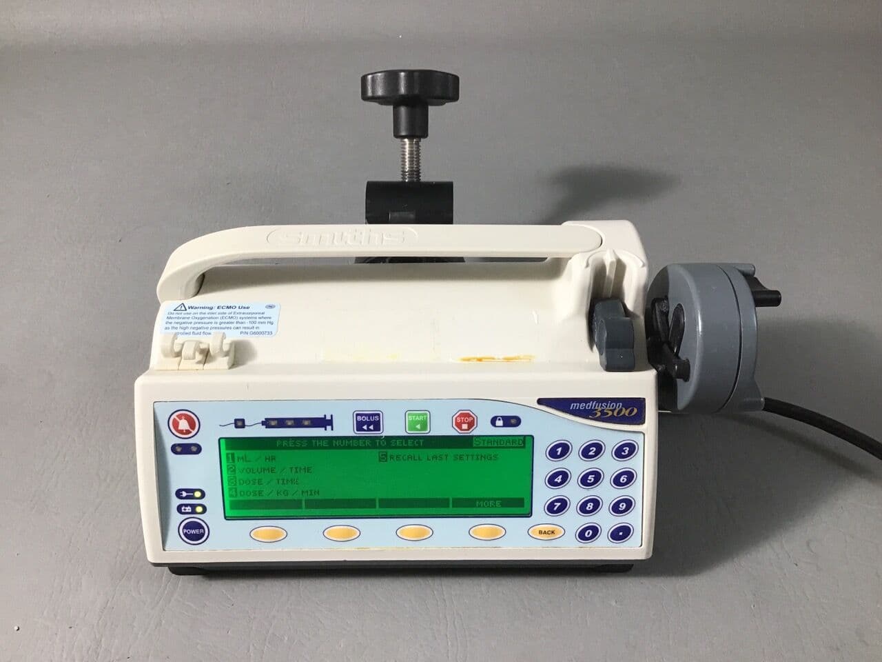 For Sale SMITHâS MEDICAL Medfusion 3500 Syringe Pump
