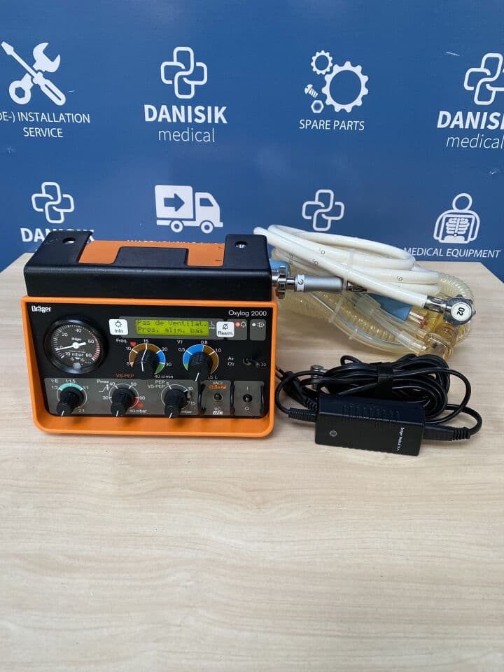 For Sale DRAEGER Oxylog 2000 Transport Ventilator