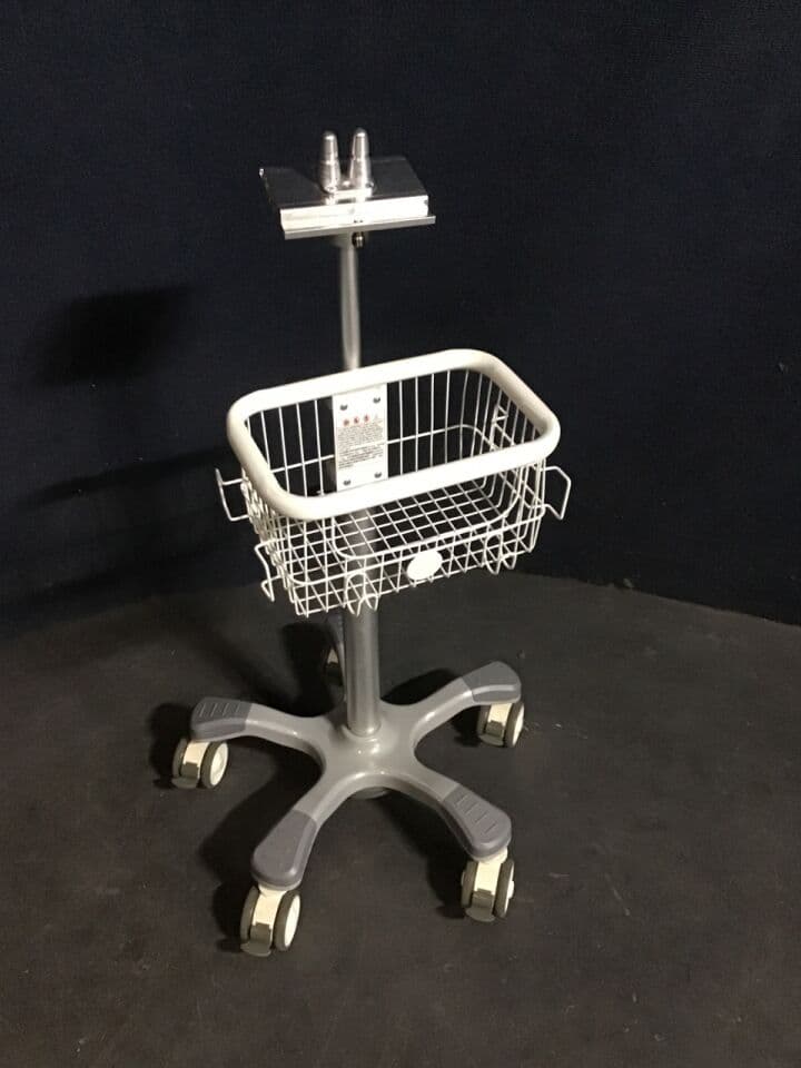 For Sale Dye Injector Monitor Stand: Includes Basket