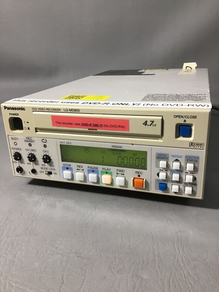 For Sale PANASONIC LQ-MD800P DVD Video Recorder