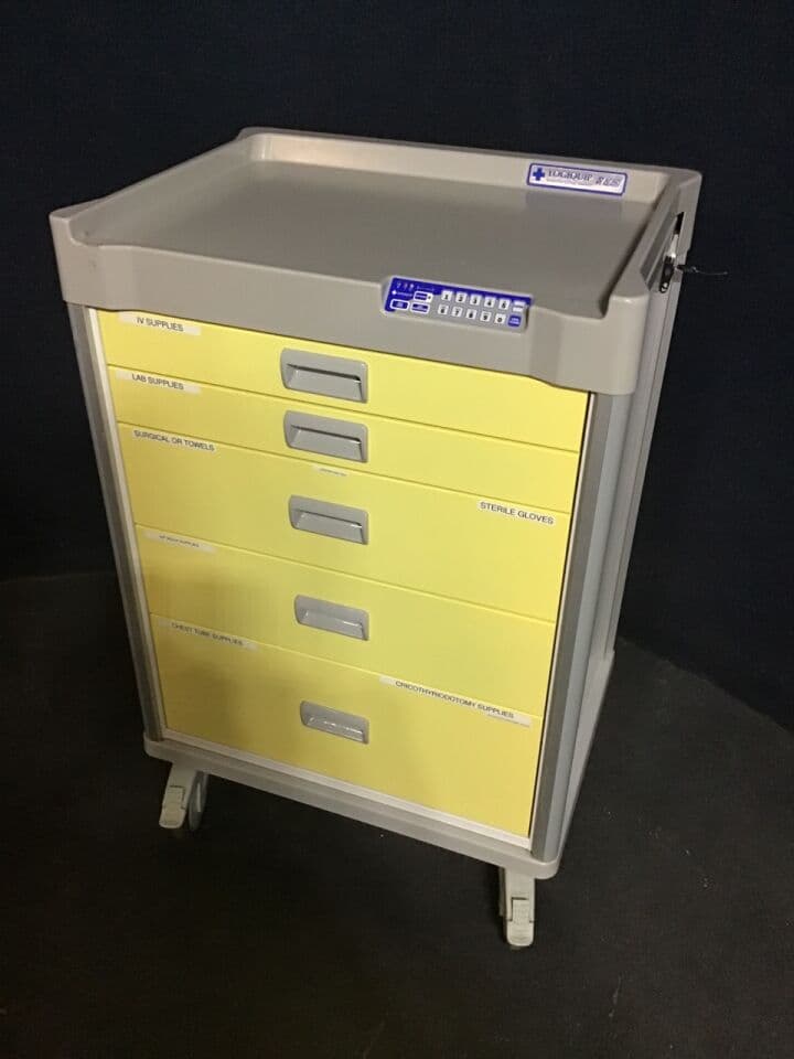 For Sale LOGIQUIP Acart 5 Drawer Crash Medical Tool Cart