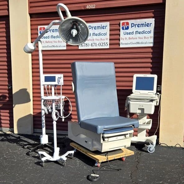 For Sale MIDMARK RITTER Power 622 Dusty Blue Upholstery Exam Table