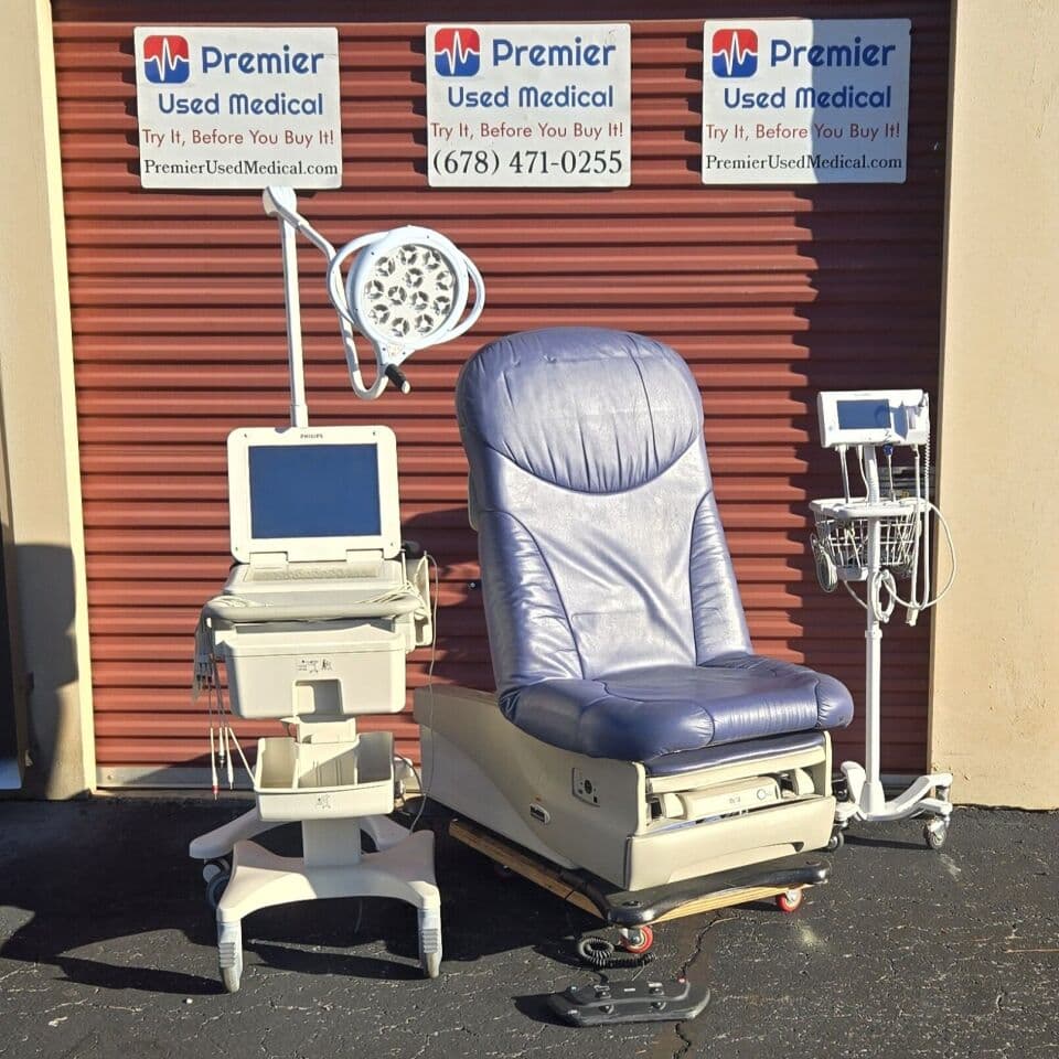 For Sale MIDMARK RITTER 625 Nile Pacific Blue Upholstery Exam Table
