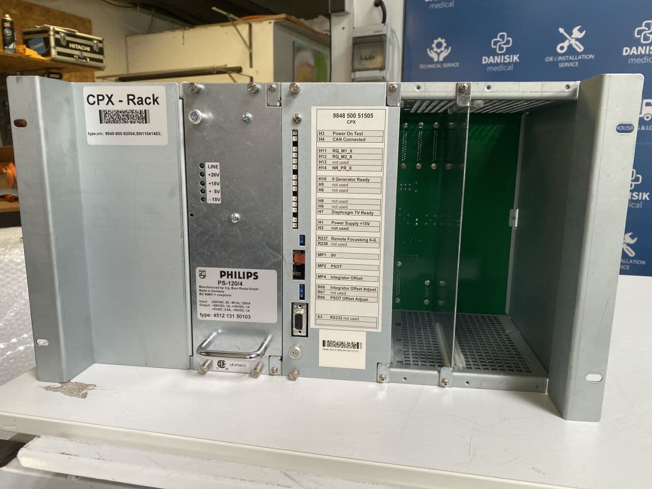 For Sale PHILIPS DuoDiagnost CPX- Rack Rad/Fluoro Room Parts P/N 984850052004/ 451213150103/ 984850051505