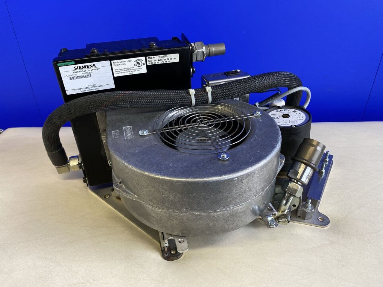For Sale SIEMENS SOMATOM Cooling System Cpl. MVF CT Scanner Parts P/N 10662295 / 10689847