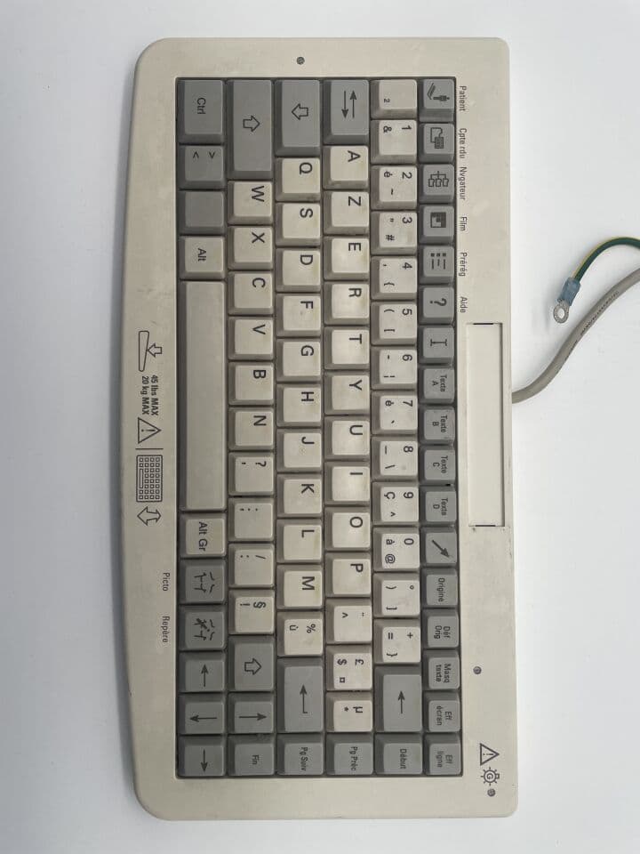 For Sale SIEMENS SONOLINE Antares OEM, Qwerty KYBD, Laser Mark, french Ultrasound Accessories Parts P/N 8651106