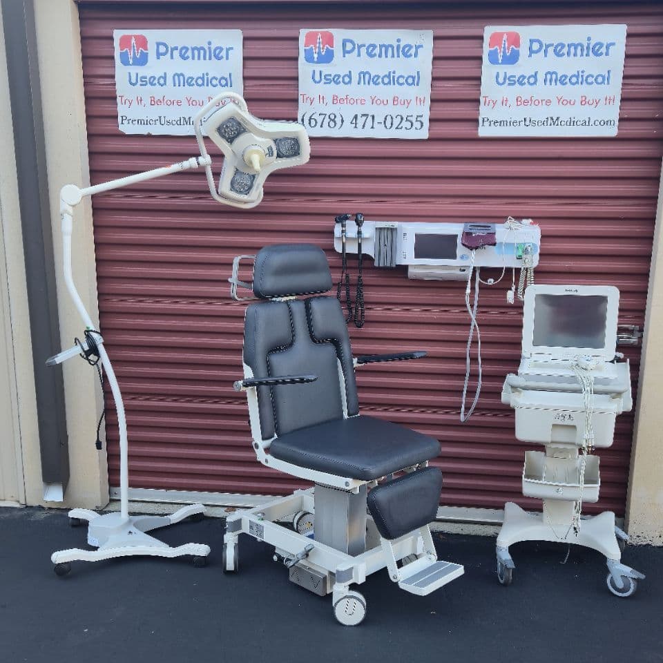 For Sale AKRUS 5010 MBS w Charcoal Grey Upholstery Exam Chair