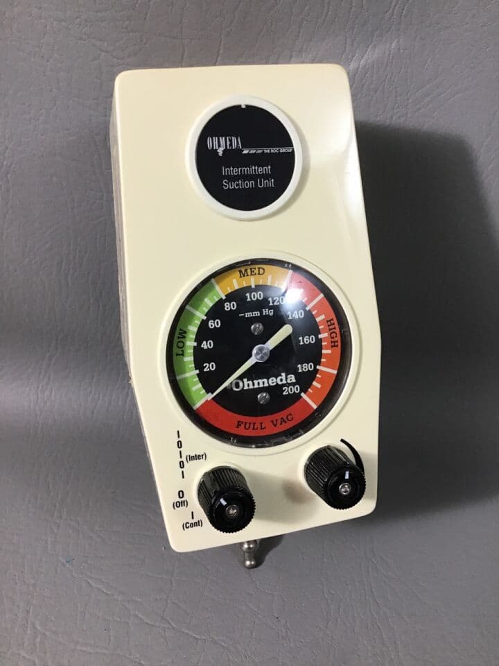For Sale OHMEDA Intermittent Suction Unit Suction Regulator