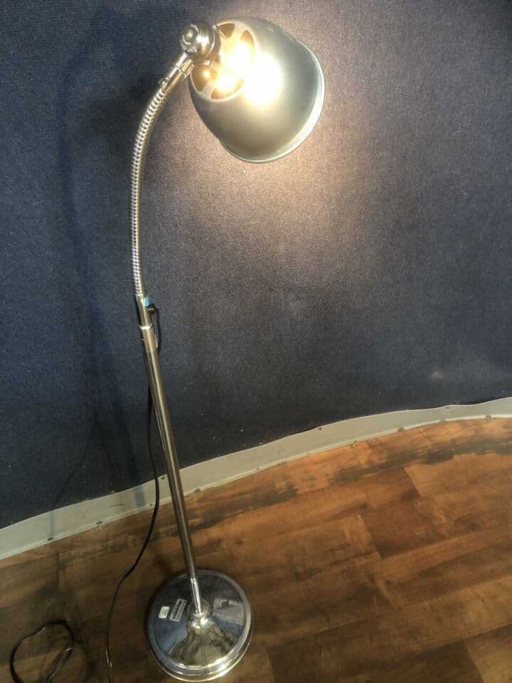 For Sale NIGHTINGALE Chrome Gooseneck Exam Light: Patient Room Exam reading Lamp