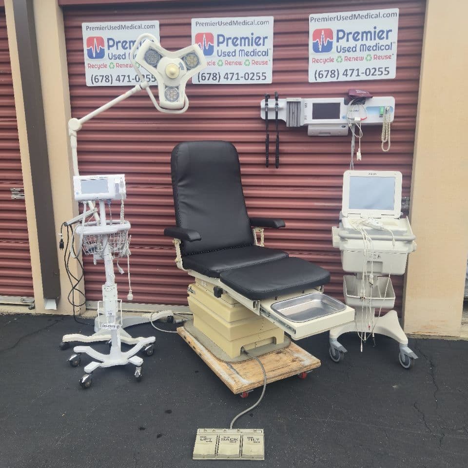 For Sale PDM Exam Tables for Sale POWER EXAM CHAIR Podiatry Dermatology w new Black Upholstery Podiatry/Footcare