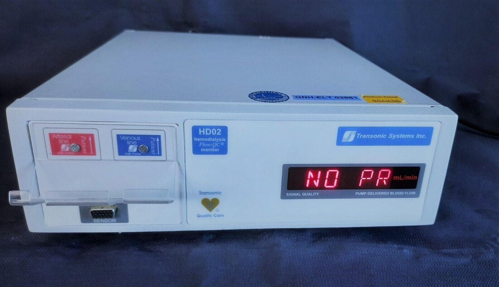 TRANSONIC SYSTEMS HD02 Portable hemodialysis machine