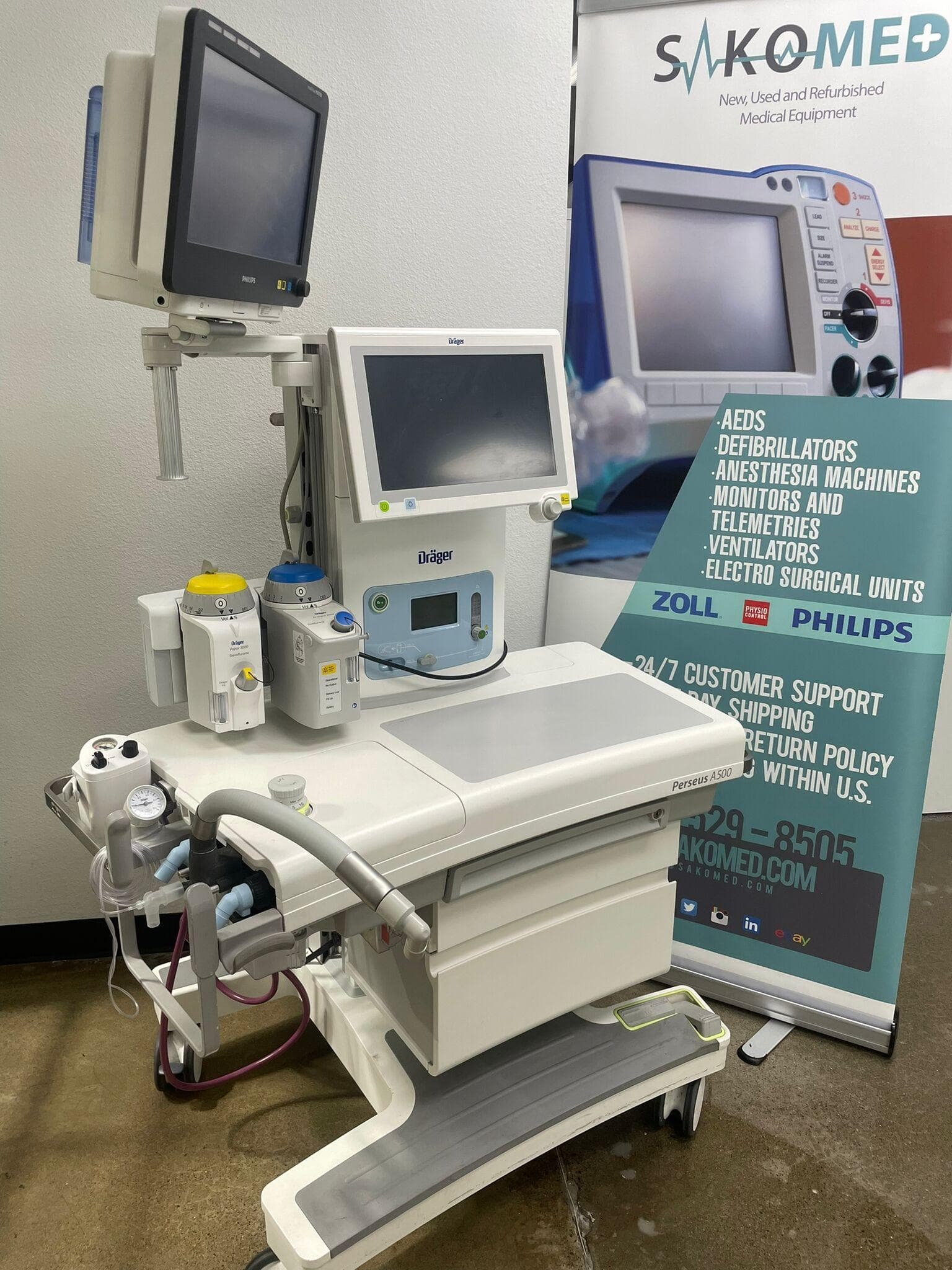 DRAGER Perseus A500 Anesthesia Machine