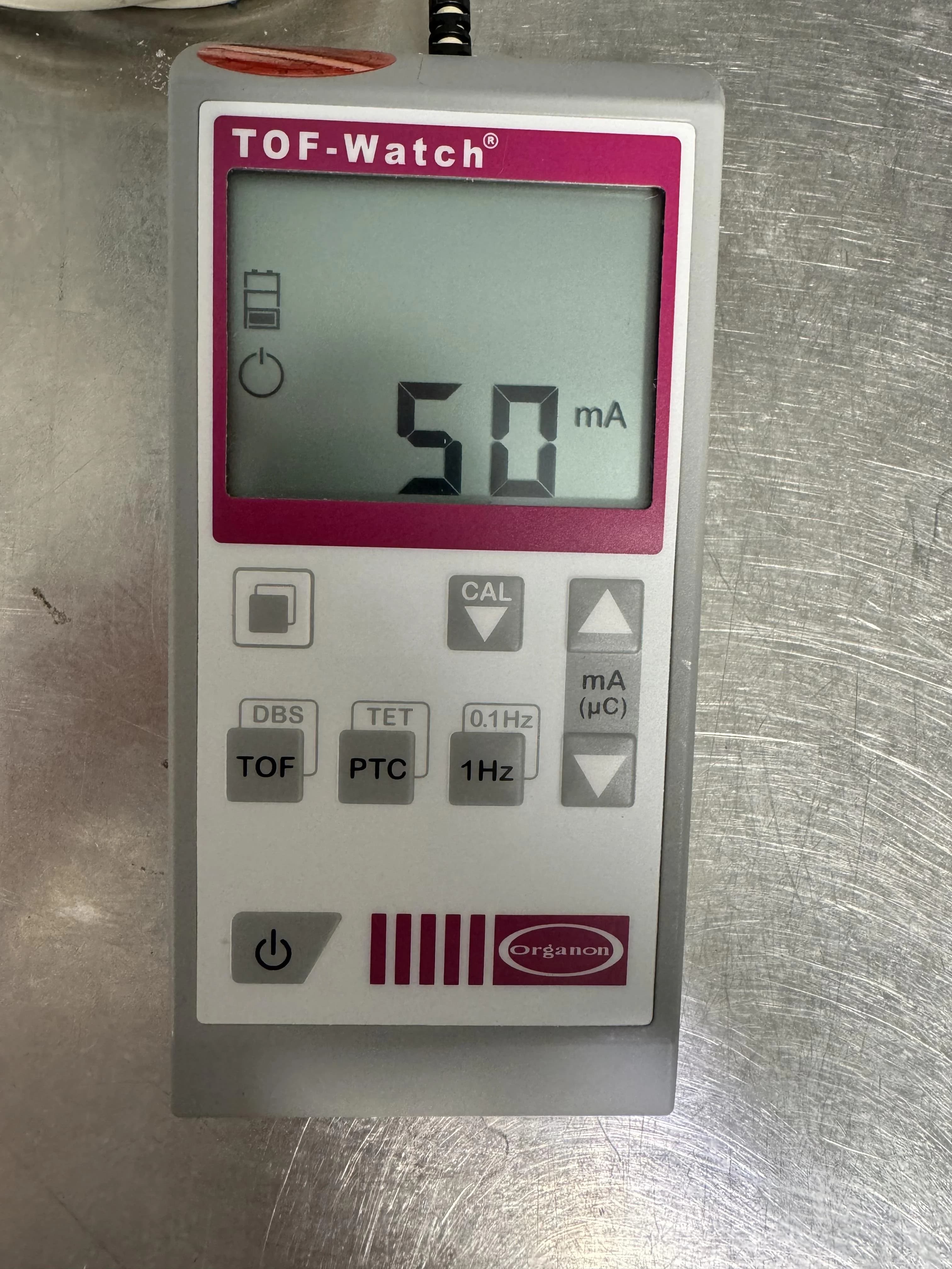 ORGANON TEKNIKA TOF-WATCH Nerve monitoring system