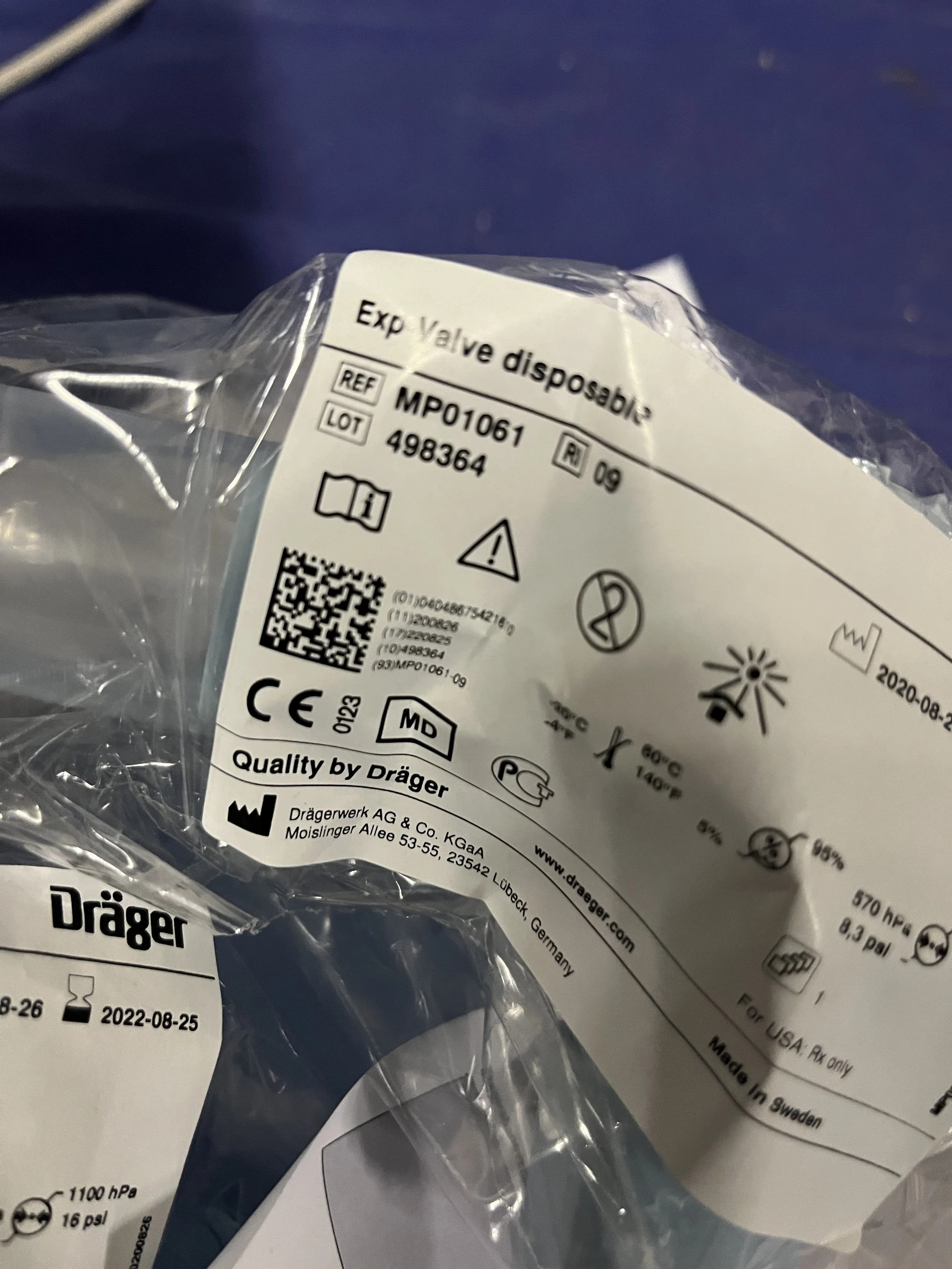 DRAGER MP01061 Anesthesiology equipment accessories